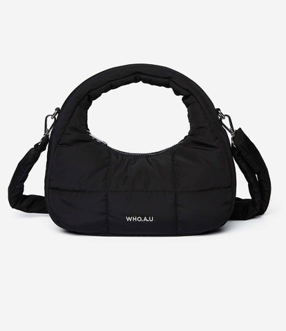 596 -  Túi Đeo Chéo Nữ WHOAU Padded Hobo Bag Ivory Màu Đen - WHBGD4V11A3999900 [HÀNG CHÍNH HÃNG]
