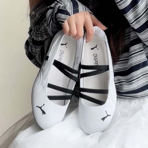 1892 - Giày Puma Speedcat Ballet Leather White Black 403587-01 [CHÍNH HÃNG]