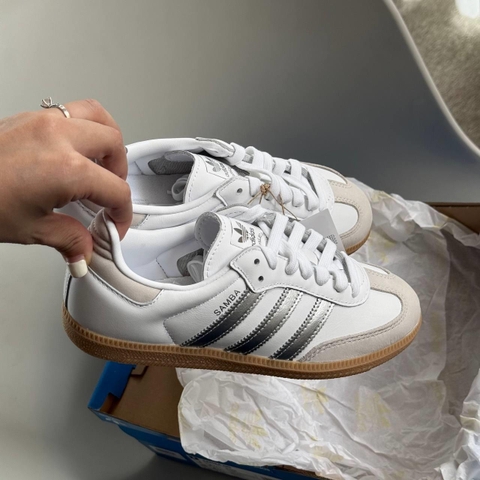 1757 - Giày Adidas Samba OG Silver Metallic JI2725 [HÀNG CHÍNH HÃNG]