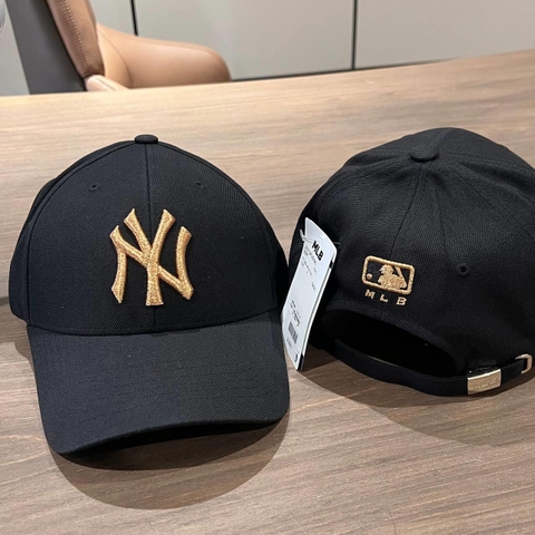 1474 - Nón MLB Metal Logo Structured New York Yankees 'Black Gold' 3ACPIG01N-50GOS [CHÍNH HÃNG]