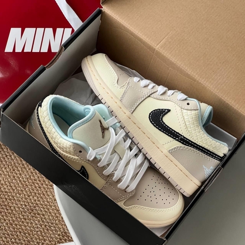 1378 - Giày Nike Air Jordan 1 Low SE Sanddrift Glacier Blue HQ3440-101 [HÀNG CHÍNH HÃNG]