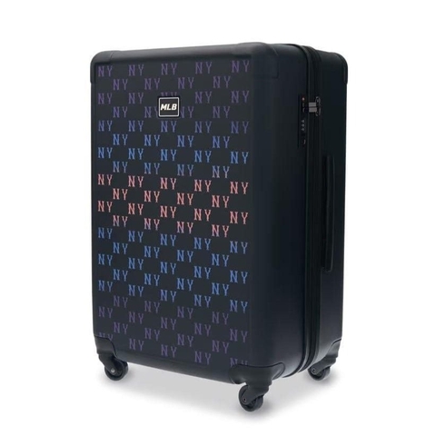 2640 - Vali MLB Classic Mono NY Size 22 Cabin Xách Tay (Mang lên máy bay) Xanh Than 3AHH0014N-50BKS [HÀNG CHÍNH HÃNG]