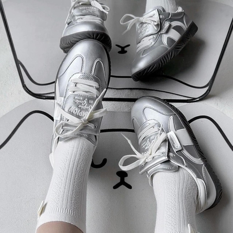 1751 - Giày Champion Essentials Champ T-Trainer ‘Metallic Silver’ U4CFCTW14B1 [HÀNG CHÍNH HÃNG]