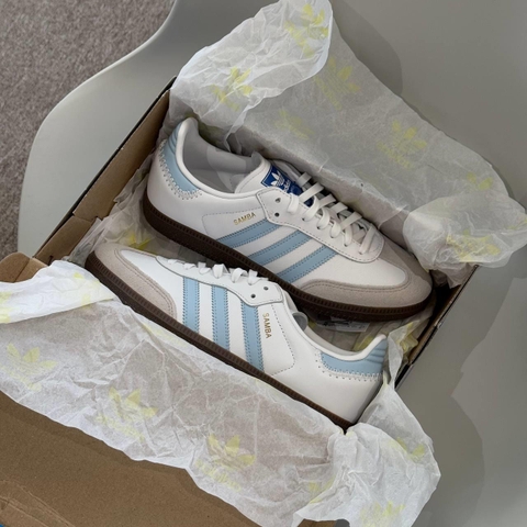 1680 - Giày Adidas Originals Samba OG Blue Clear Sky JI2003 - JI2009 [HÀNG CHÍNH HÃNG]