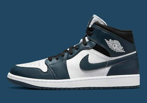 315 -  Giày Nike Air Jordan 1 Mid Dark Teal 554725 411  [HÀNG CHÍNH HÃNG]