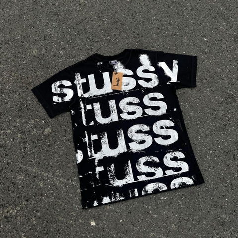 1210 -  Áo Stussy Stamp Tee - Đen Black [HÀNG CHÍNH HÃNG]