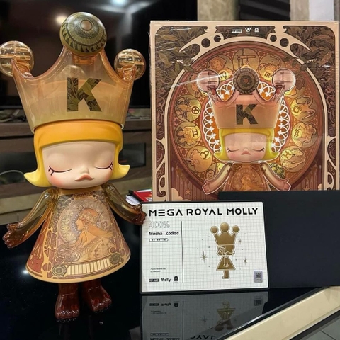 1257 - Molly Mucha 400% - Mô Hình Mega Royal Molly Mucha Zodiac 400% POP MART 6941848220981 [CHÍNH HÃNG]