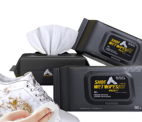 267 - Khăn ướt lau giày Sneker Shoes Wet Wipes 80 tờ