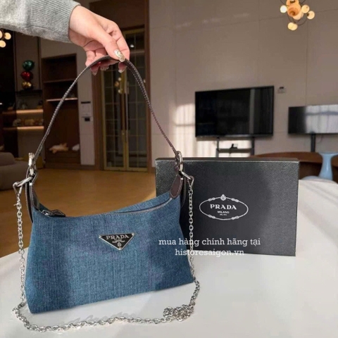 2066 - Túi Prada Gift Denim Shoulder Bag (Gift Hãng Tặng Khách) [HÀNG CHÍNH HÃNG]
