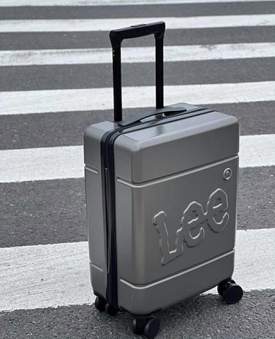 2674 - Vali Lee Size 20 Xách Tay Embossed Logo Xám Chì (Mang Lên Máy Bay) [HÀNG CHÍNH HÃNG]