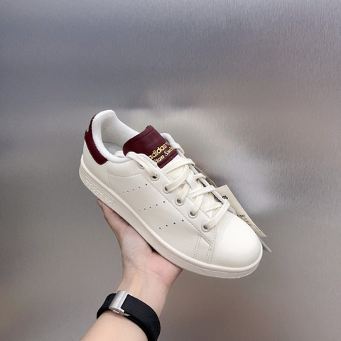 732 -  Giày Adidas Stan Smith Burgundy Tongue - Gót Đỏ - Code GX4420 [HÀNG CHÍNH HÃNG]