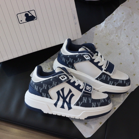 226 -  Giày MLB Liner Mid NY Denim Monogram - Xanh Dương Đậm - Code 3ASXCDN3N-50NYD [HÀNG CHÍNH HÃNG]