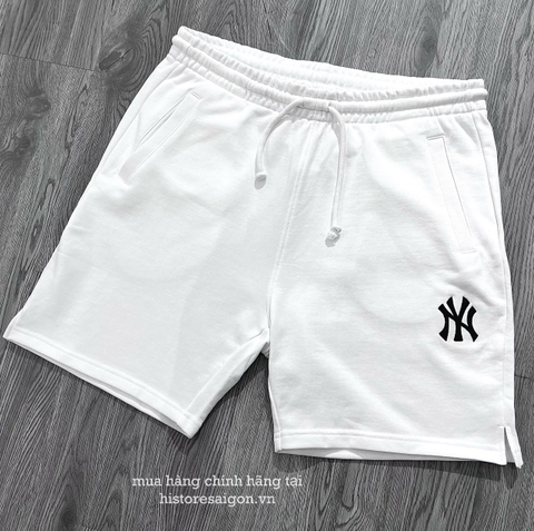 382 -  Quần Short New Era - NY - Trắng - Code 13546539 [HÀNG CHÍNH HÃNG]