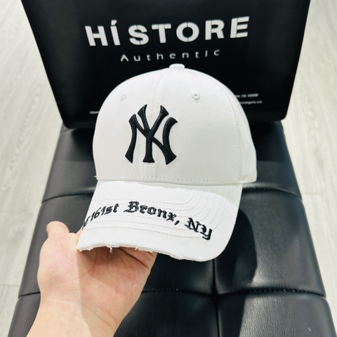 447 -  Nón MLB NY Gothic Address Structure - Trắng [HÀNG CHÍNH HÃNG]
