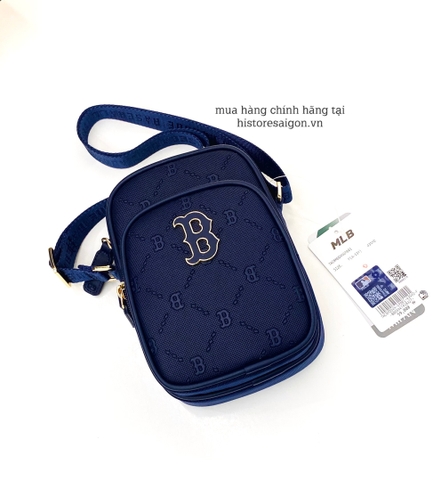 493 -  Túi MLB Big B Monogram Mini - Xanh Dương Navy - Code 7ACRMDD4N-43NYD [HÀNG CHÍNH HÃNG]