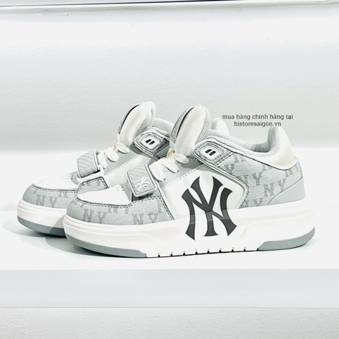 536 -  Giày MLB Liner Mid Monogram NY - Trắng Xám - Code 3ASXCDN3N-50GRS [HÀNG CHÍNH HÃNG]