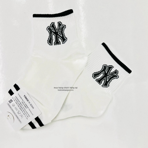 533 -  Vớ/Tất Korea MLB Thể Thao - Cổ Thấp - NY Đen [HÀNG CHÍNH HÃNG]