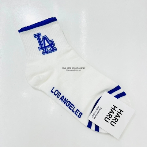 531 -  Vớ/Tất Korea MLB Thể Thao - Cổ Thấp - LA Xanh Dương [HÀNG CHÍNH HÃNG]