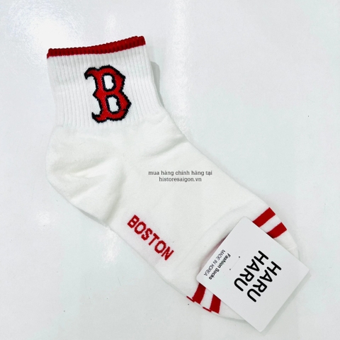 530 -  Vớ/Tất Korea MLB Thể Thao - Cổ Thấp - Big B Đỏ [HÀNG CHÍNH HÃNG]