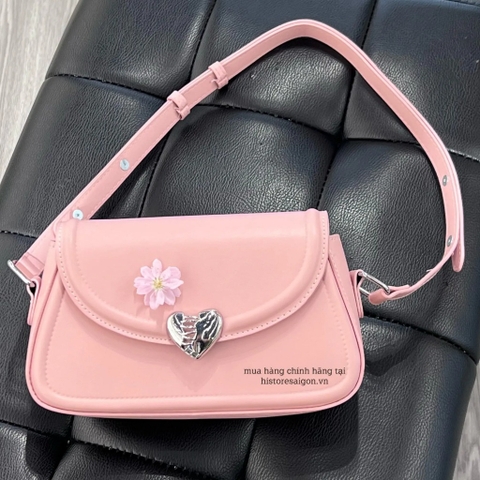 528 -  Túi Xách Obaghouse Ember Heart Bag - Hồng Nude [HÀNG CHÍNH HÃNG]