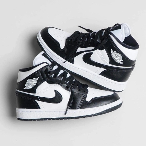 258 -  Giày Nike Air Jordan 1 Mid Panda DV0991 101  [HÀNG CHÍNH HÃNG]