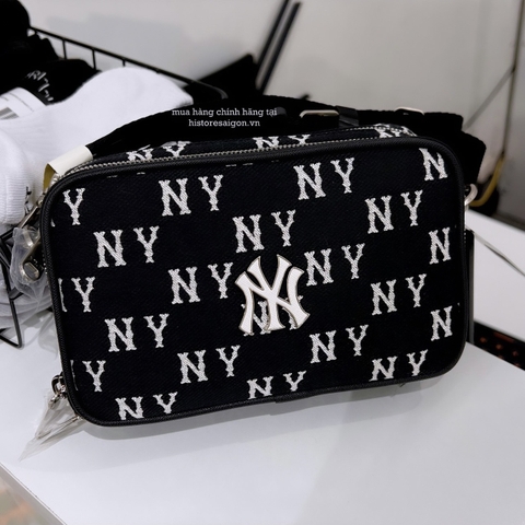 558 -  Túi MLB NY Monogram Mini New York Yankees - Đen - Code 3ACRS014N-50BKS [HÀNG CHÍNH HÃNG]