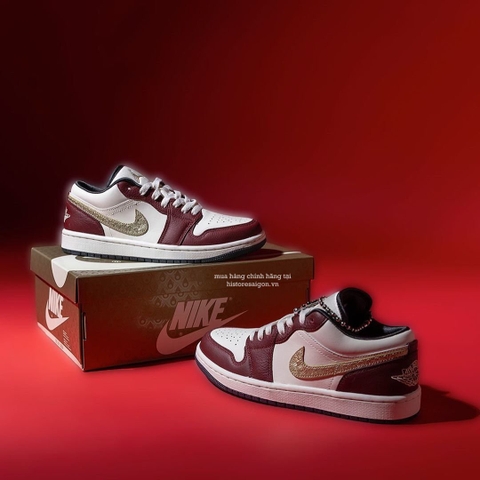 555 -  Giày Nike Jordan 1 Low SE  - Year Of the Dragon - Bản Tết 2024 FJ5735-100 [HÀNG CHÍNH HÃNG]