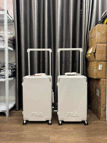 738 -  Vali Fila Embossed Logo - Size Ký Gửi 24 - Trắng [HÀNG CHÍNH HÃNG]
