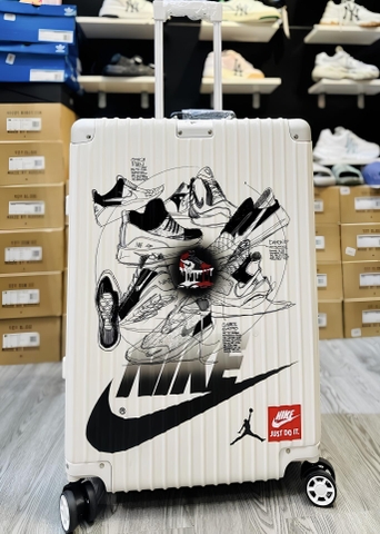 752 -  Vali Nike Sneakers Silhouette - Size Siêu Ký Gửi 29 - Trắng Kem [HÀNG CHÍNH HÃNG]