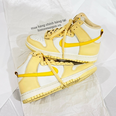 255 -  Giày Nike Dunk High 'Pale Vanilla Topaz Gold' - Trắng Vàng - DD1869-201 [HÀNG CHÍNH HÃNG]