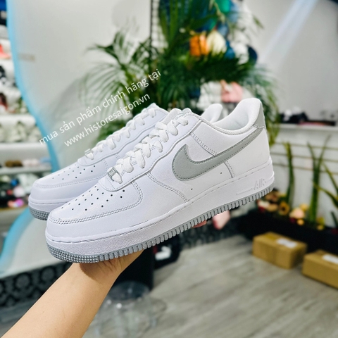 755 -  Giày Nike Air Force 1 White Light Smoke Grey FJ4146 100  [HÀNG CHÍNH HÃNG]