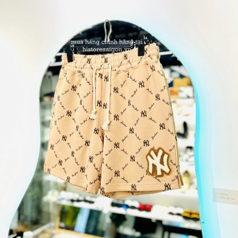 560 -  Quần New Era NY Xù Lettering NY Flaux Logo - Nâu Trà Sữa - Code 19500181 [HÀNG CHÍNH HÃNG]