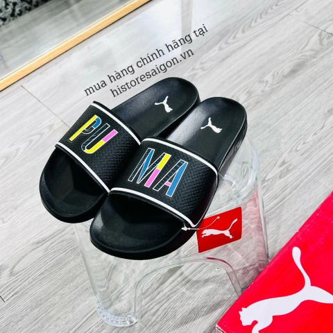 960 -  Dép Puma Lead Cat 2.0 SWXP White Black Tangerine - Đen - Code 387514 03 [HÀNG CHÍNH HÃNG]