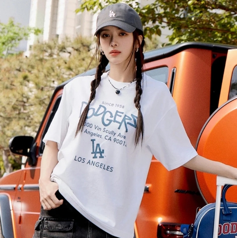 981 -  Áo MLB NY 2024 Basic Lettering Over Fit New York Yankees - White Trắng - Code 3ATSB2243 07WHS [HÀNG CHÍNH HÃNG]