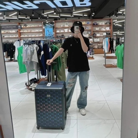 1013 -  Vali MLB NY Classic Monogram Monative - Size 26 Ký Gửi - Đen - 3AHH0024N 50BKS [HÀNG CHÍNH HÃNG]