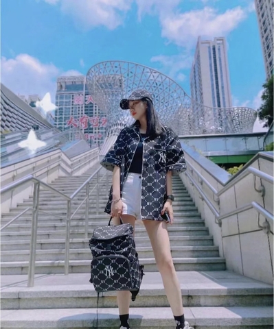 629 -  Balo MLB Diamond Monogram NY - Đen - Code 3ABKM022N 50BKS [HÀNG CHÍNH HÃNG]