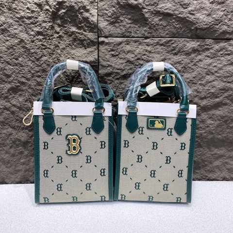 1016 -  Túi MLB Big B Dia Monogram Phonebag Dọc - Jade Xanh Lục Bảo - Code 7ACRMDB4N 43BGL [HÀNG CHÍNH HÃNG]