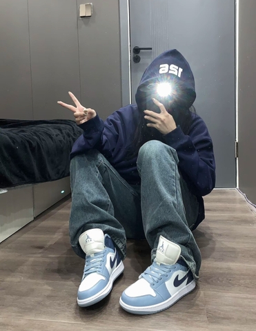 1121 - Giày Nike Air Jordan 1 Mid Diffused Blue BQ6472 140 [HÀNG CHÍNH HÃNG]