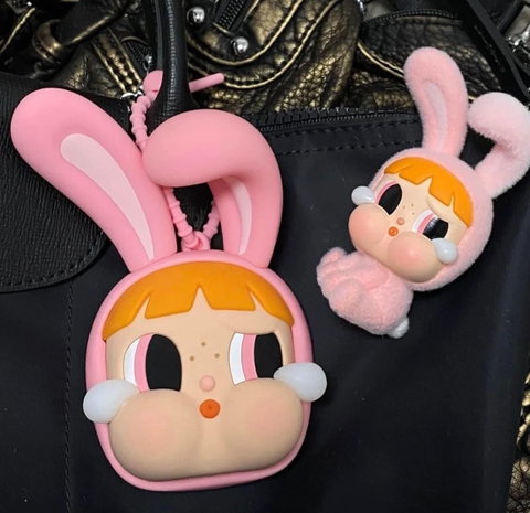 1160 - Gương CRYBABY Powerpuff Girls  - The CRYBABY × Powerpuff Girls Series-Mirror Pendant Art Toy [HÀNG CHÍNH HÃNG] POPMART