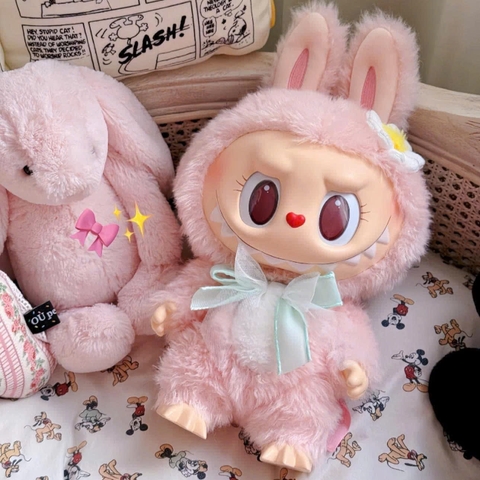 1129 - Gấu Bông Art Toy Labubu Mokoko V1 - Size lớn  40cm - [HÀNG CHÍNH HÃNG]