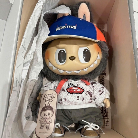 1135 - Labubu Vans Off The Walls 38cm - POPMART The Monster Vinyl Plush Doll Art Toy - Code 6941848280091 [HÀNG CHÍNH HÃNG]