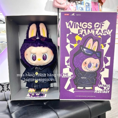 1133 - Labubu Pronounce Fancy WING OF FORTUNE - Labubu Tím V2 38cm Gấu Bông Art Toy POPMART - The Monster Vinyl Plush Doll Labubu x Pronounce - Code 6941848280091 [HÀNG CHÍNH HÃNG]