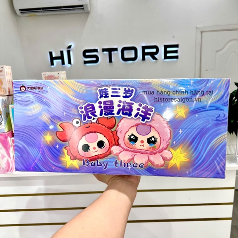 1152 - Baby three Ocean Baby Three Hải Sản / Sứa Biển Full set 8 Bé - Baby Three Animal Party Big Cute Plush Series Art Toy [CHÍNH HÃNG]