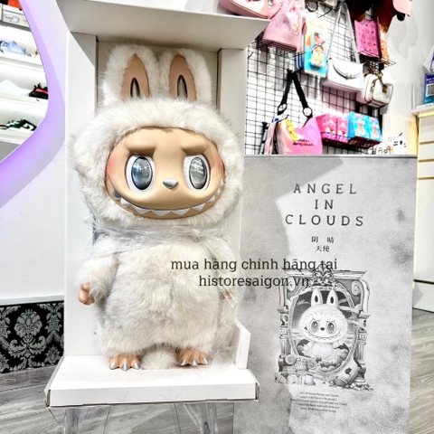 1142 - Labubu Zimomo Angle In Cloud Trắng ( Zimimi )  POP MART The Monsters ZIMOMO Angle In Cloud Vinyl Plush Doll Size 58cm - Gấu Bông Art Toy - Code 6941848280091 [HÀNG CHÍNH HÃNG]