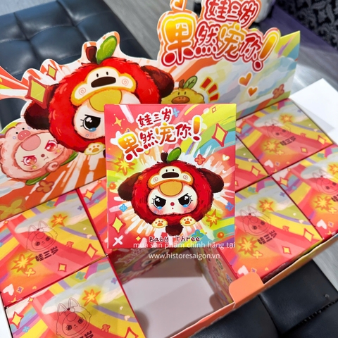 1176  - Baby Three Trái Cây - Lẻ 1 Box Ngẫu Nhiên - Baby Three Cute Thing Out Plush Series Art Toy [CHÍNH HÃNG]