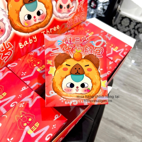 1180  - Baby Three Zipper V2 - Lẻ 1 Blind Box Ngẫu Nhiên  - Baby Three Second Generation Zipper Bag Series Art Toy [CHÍNH HÃNG]