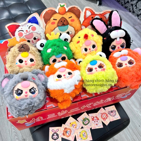 1179  - Baby Three Zipper V2 - Set 8 Bé - Baby Three Second Generation Zipper Bag Art Toy [CHÍNH HÃNG]