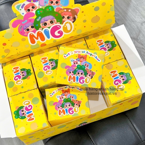 1184 - Baby Three Migo Travel Blindbox - Hộp 1 Bé - Có Mùi Thơm và Khóa Kéo - Baby Three Animal Party Big Cute Plush Series Art Toy [CHÍNH HÃNG]