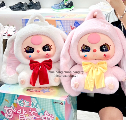 1185 - Balo BB3 Thỏ Balo Baby Three Thỏ Balo Thỏ BB3 - Baby Three Rabbit Plush School Bag Art Toy [HÀNG CHÍNH HÃNG]