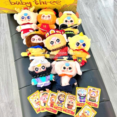 1262 - Baby Three BB3 Tây Du Ký Lựa Mẫu (Mắt Ngẫu Nhiên) - Baby Three Havoc In Heaven Plush Có Móc Khóa Và Mùi Thơm [CHÍNH HÃNG]
